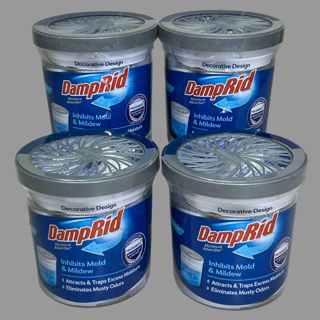 DAMPRID (4 PACK) Moisture Absorber: Inhibits Mold & Mildew 10.5 oz