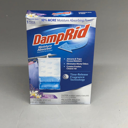 DAMPRID Lavender Vanilla Hanging Moisture Absorbers 1-PACK 15.4 oz FG80LVSB (New Other)
