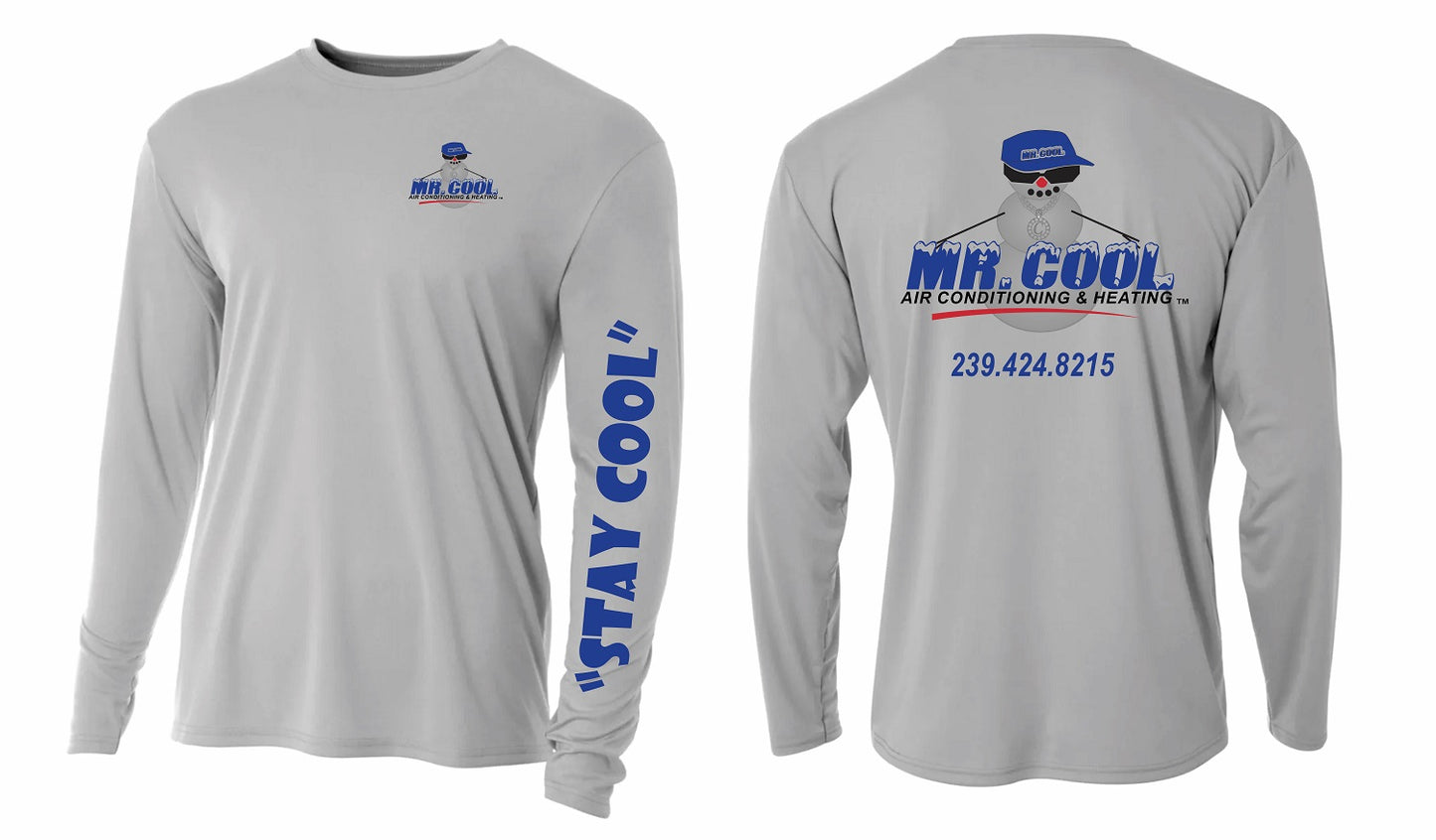 Silver Dri-Fit Long Sleeve
