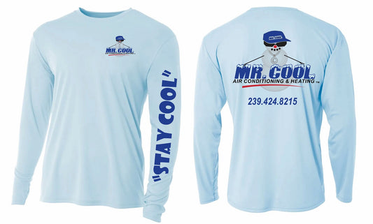 Pastel Blue Dri-Fit Long Sleeve