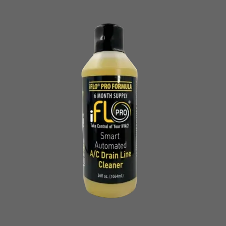 Bottle of iFL Pro A/C Drain Line Cleaner on a white background