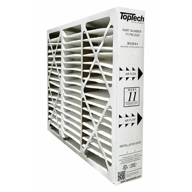 TopTech Part# TT-FM-2025QB Air Filter 20x25x4 MERV 11)